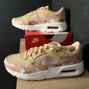 Nike Air Max Camo Sneakers in Tan and Pink